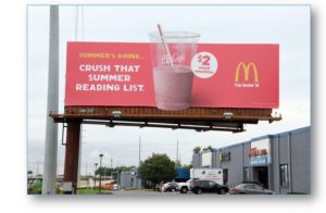 Mcdonalds billboard