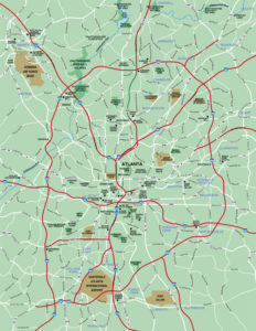 Atlanta Area Map 232x300 