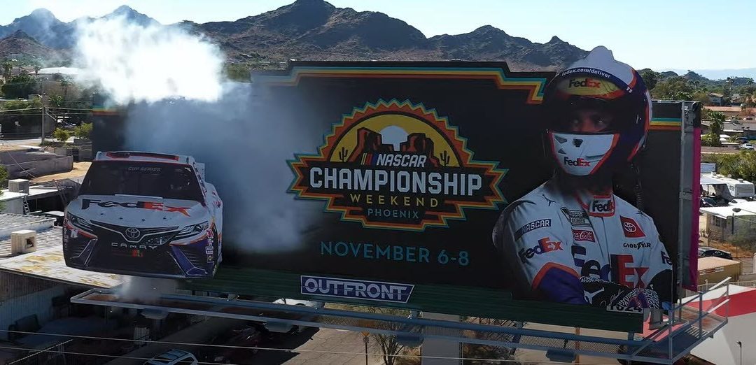 Smoking Billboards Light Up the Track