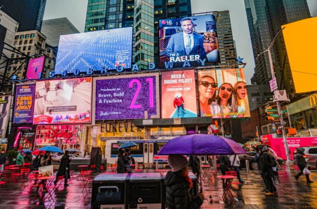 The Day Before Advertises in Times Square and the Internet is