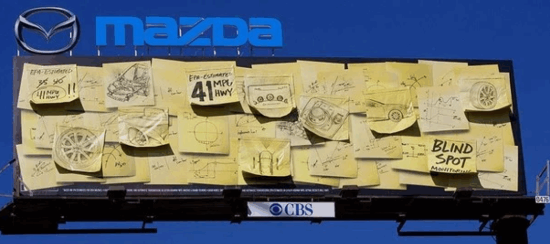 Mazda Turns Sticky Notes into Storytelling
